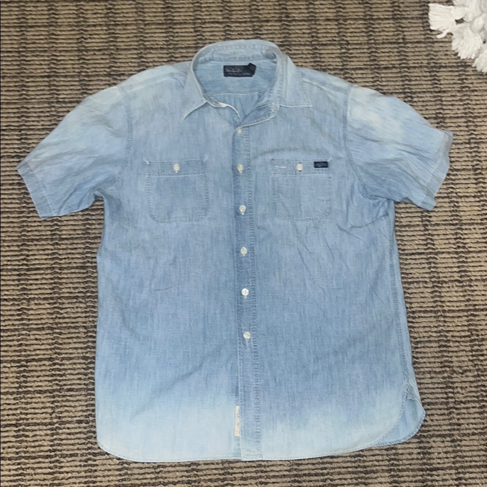 Ralph Lauren Blue Casual Button Down Shirt